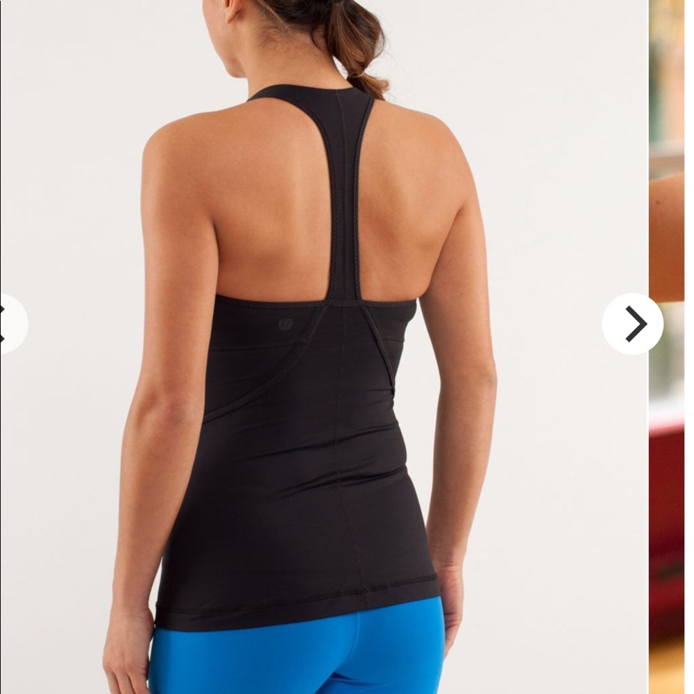 Lululemon Black Power Up racer back tank